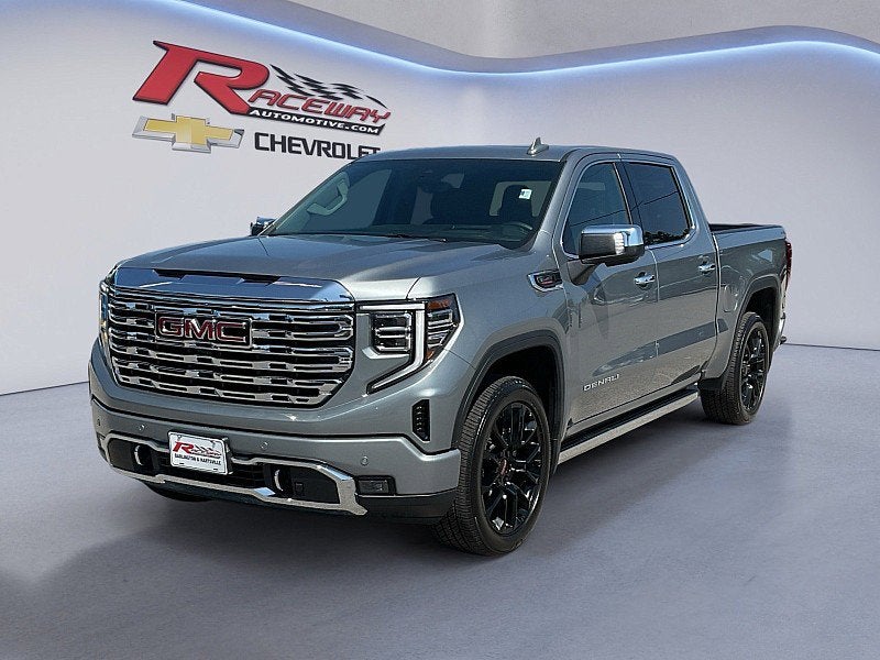 2025 GMC Sierra 1500 Denali in Sterling Metallic — front three-quarter view